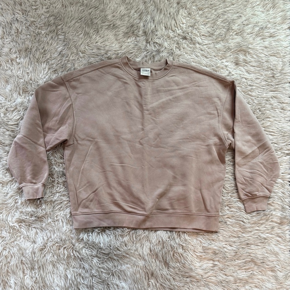 Pull&Bear Crewneck Sweater in light brown